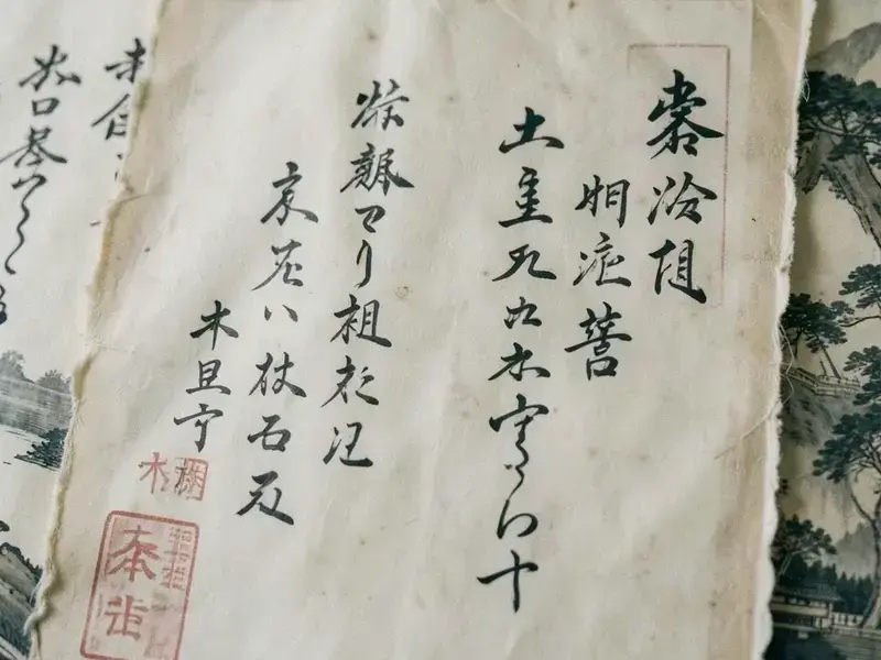 古文書修復後