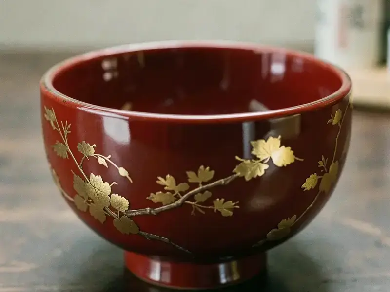 漆器の修復作業